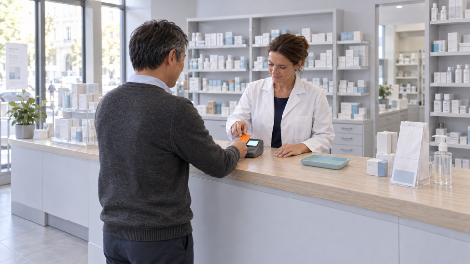 Utilisation carte tiers payant à la pharmacie