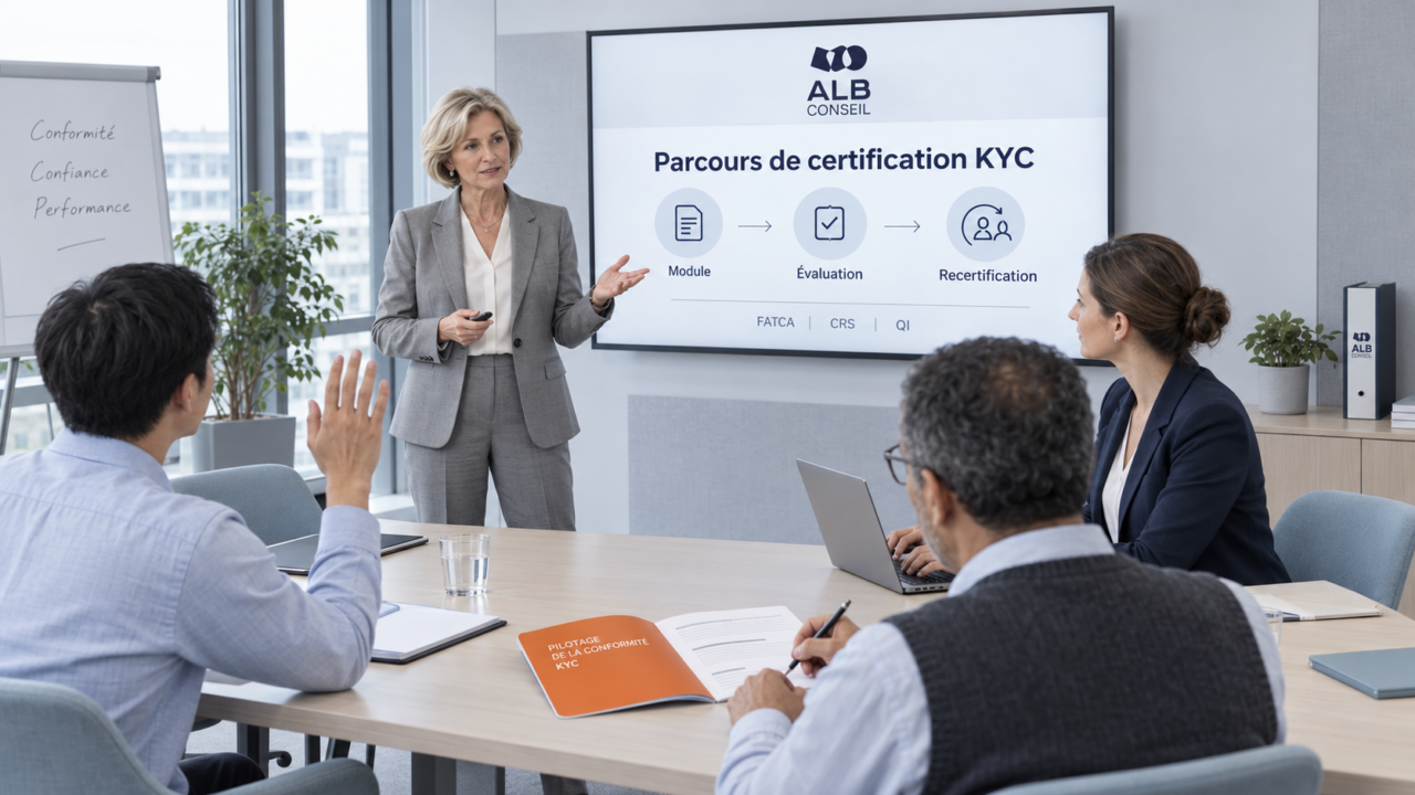 Formation KYC animée par ALB Conseil.